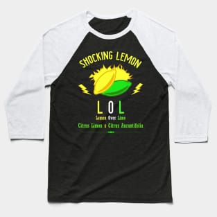 Shocking Lemon v7 Baseball T-Shirt